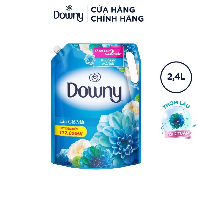 [HCM]Nước Xả Vải Downy Làn Gió Mát 2.4L