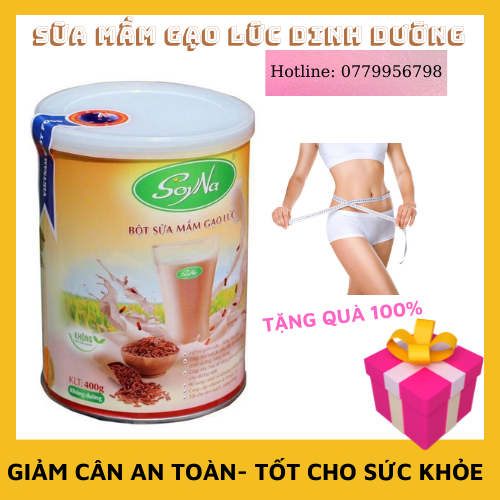 Soyna - sữa mầm gạo lứt, sữa hạt giảm cân an toàn, 100% từ mầm gạo lứt, lon 400gr
