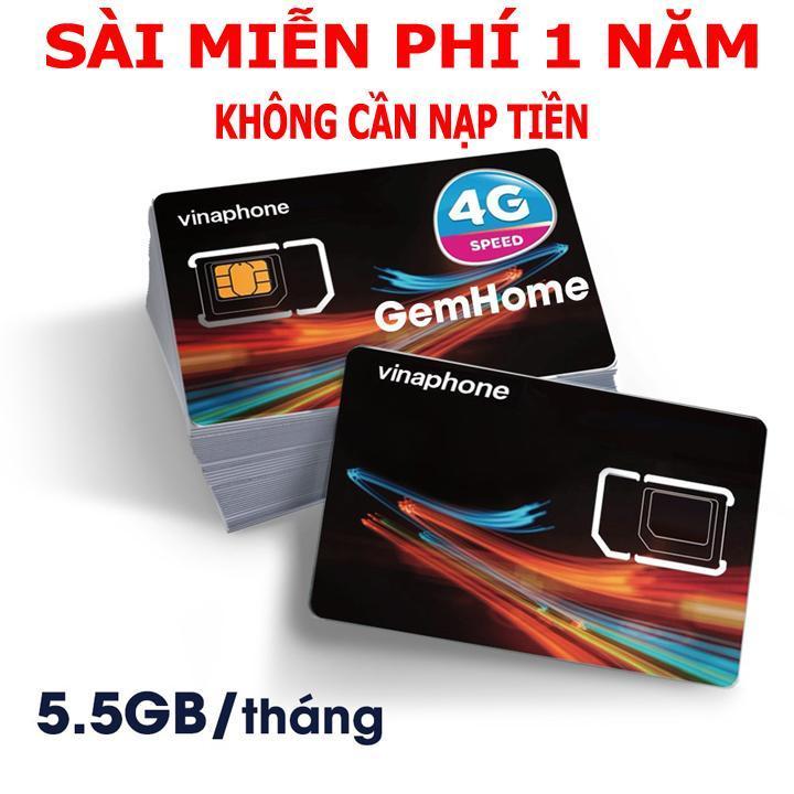 Sim 4G vinaphone D500 bao xài 1 năm không mất phí gia hạn gói sim vina siêu tốc độ thả ga truy cập FREESHIP - CHƯA KÍCH HOẠT.