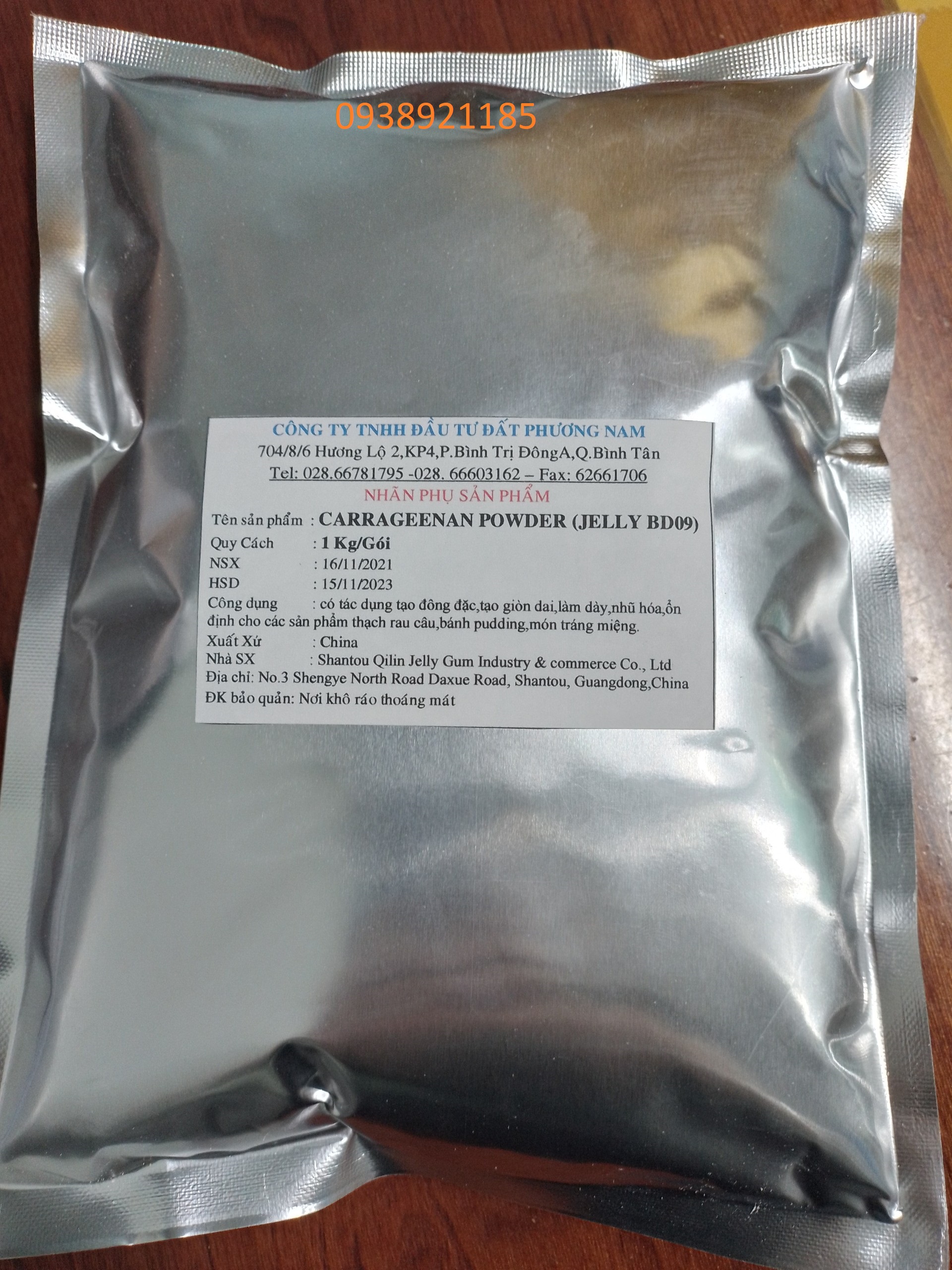 Jelly Powder BD09 1Kg Bột thạch rau câu