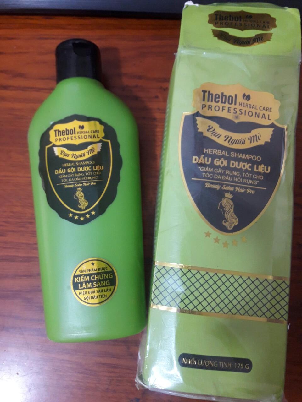 3 chai Dầu gội dược liệu sạch Thebol 175gr