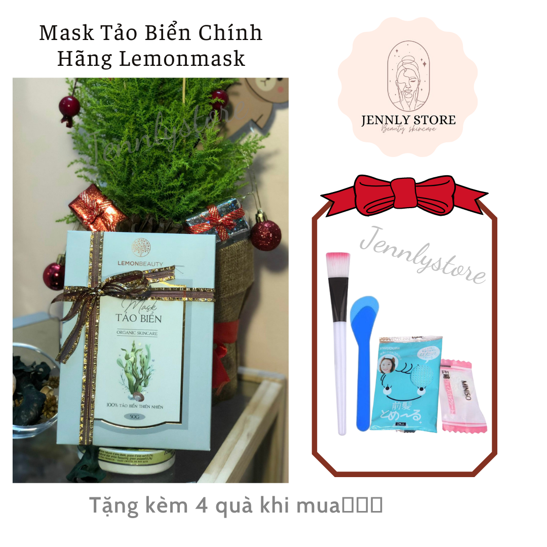 MASK TẢO BIỂN HANDMADE TRẮNG DA LEMON MASK