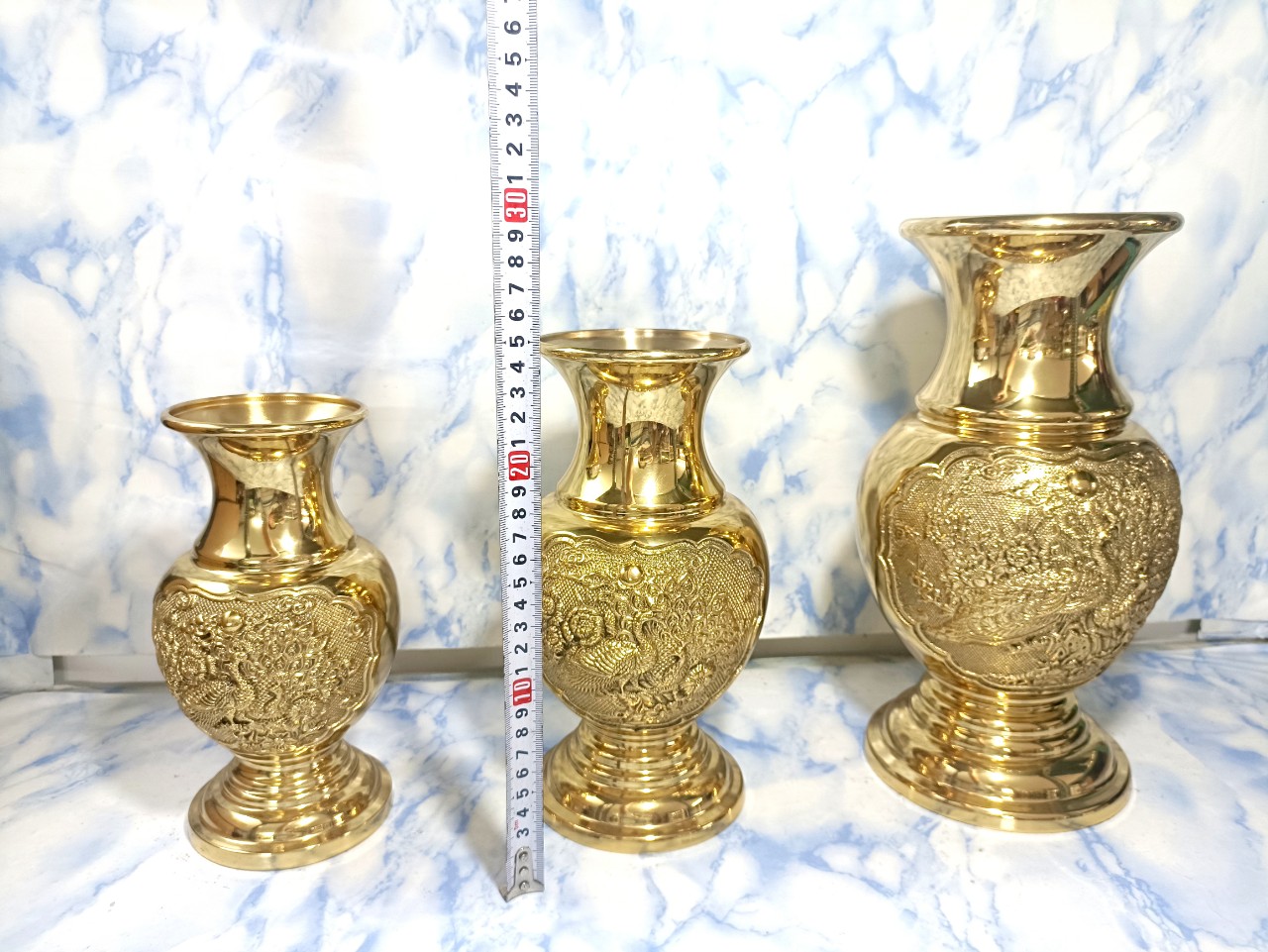 Bình bông đồng bầu 21cm, 24cm, 30cm