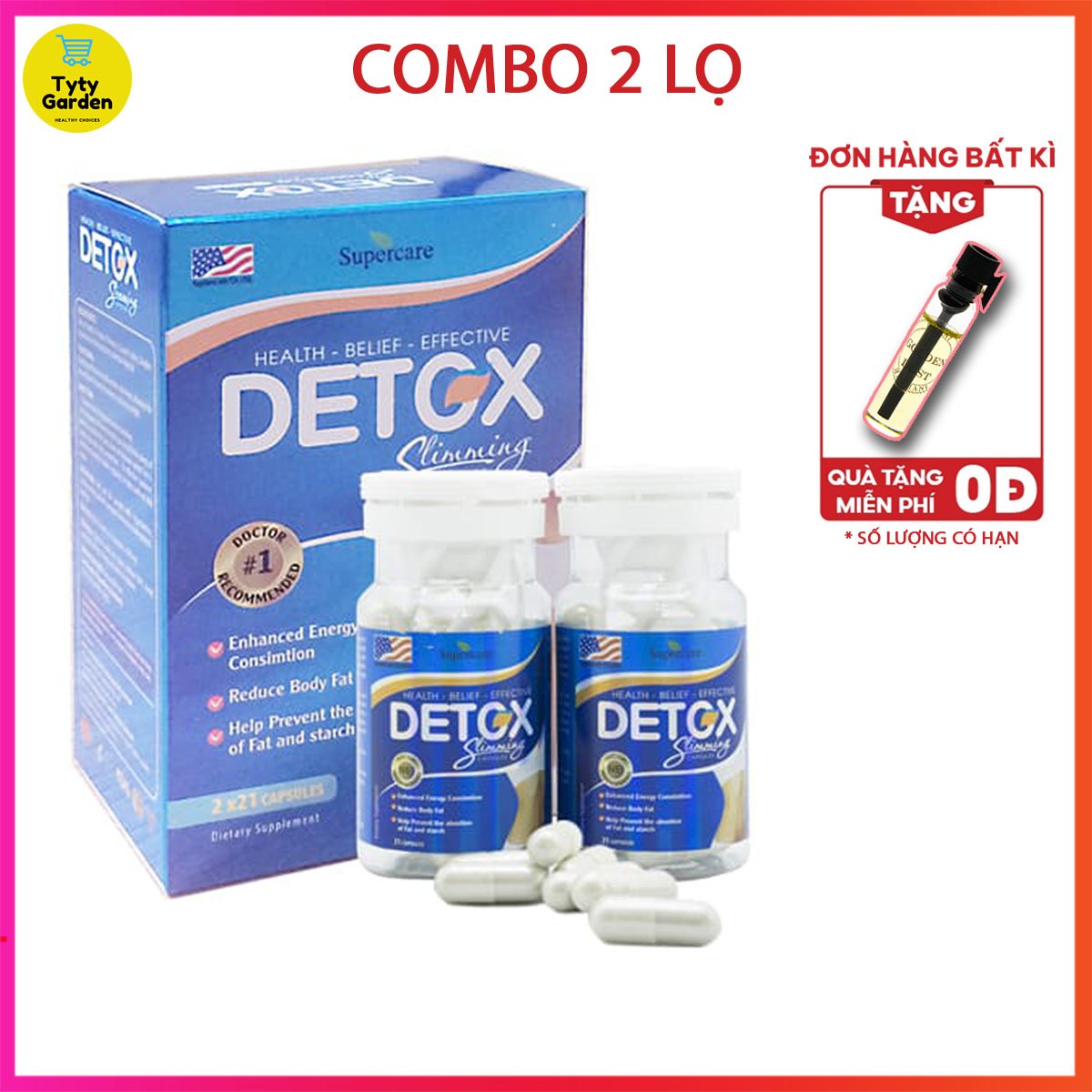 Thảo Dược Giảm Cân Detox Slimming Capsules Hiệu Quả