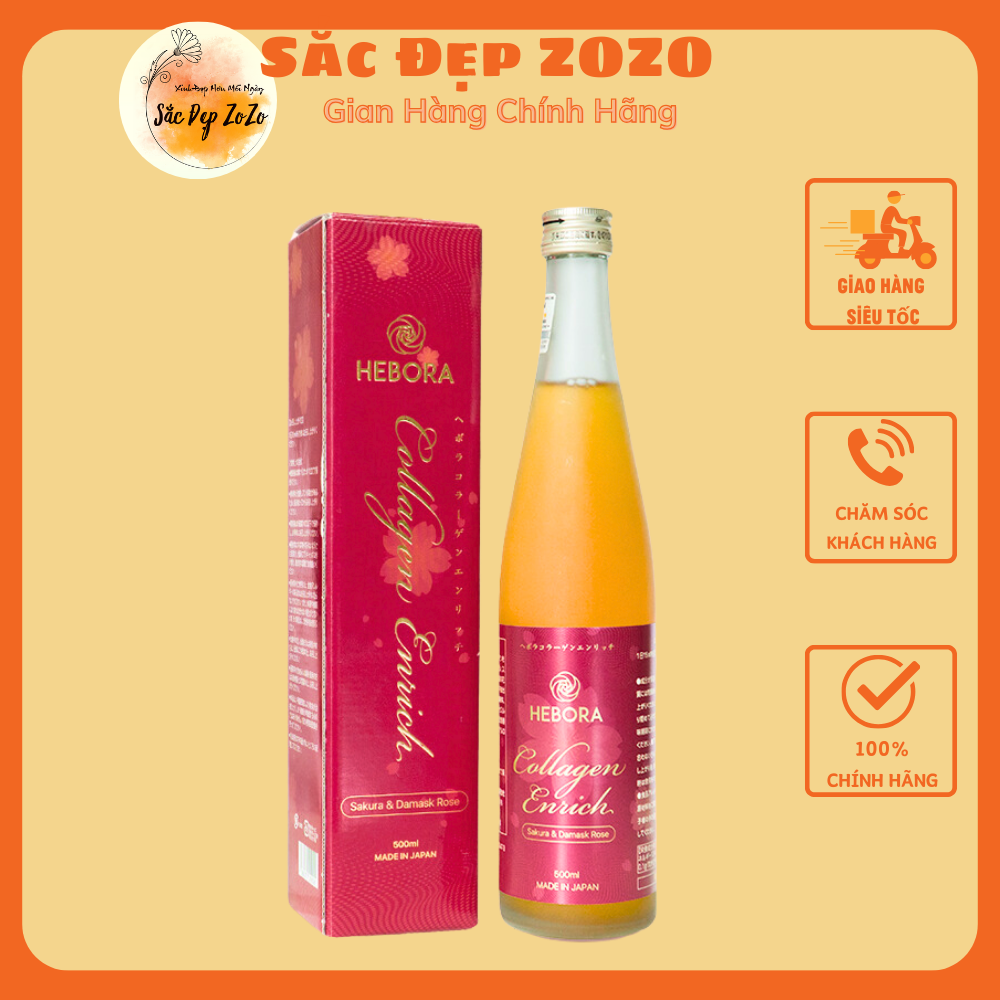 Nước Uống Collagen hebora Giúp Đẹp Da Chống Lão Hóa Thơm Cơ