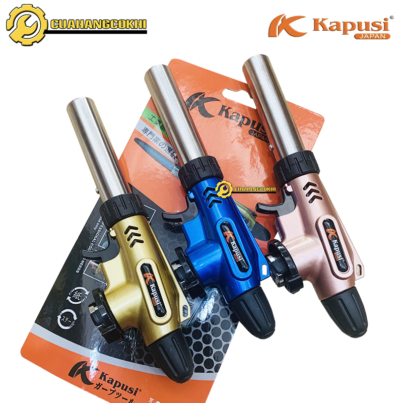 Đèn khò gas Kapusi tự động đánh lửa điều chỉnh to nhỏ - khò ga chuyên dụng khò nướng bánh thực phẩm và cho thợ sửa chữa