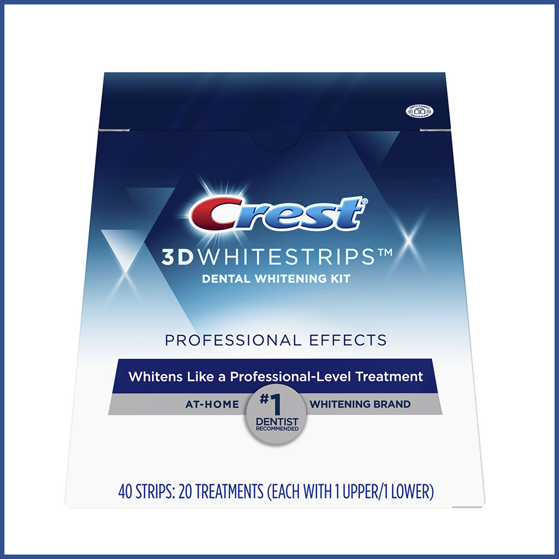 5 Miếng dán trắng răng Crest 3D White Professional Effects Whitestrips 20 Treatments Teeth Whitening Kit For 30 Minutes Express Treatments