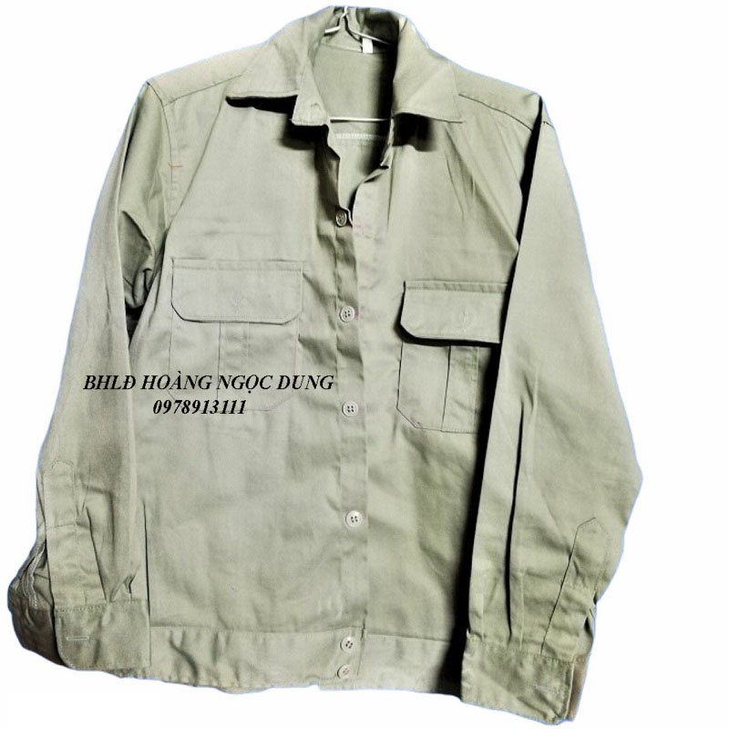 ÁO BẢO HỘ LAO ĐỘNG VẢI KAKI LOẠI 1 ( MÀU GHI ) ĐỒNG PHỤC MAY QUẦN, ÁO BẢO HỘ LAO ĐỘNG CÔNG NHÂN