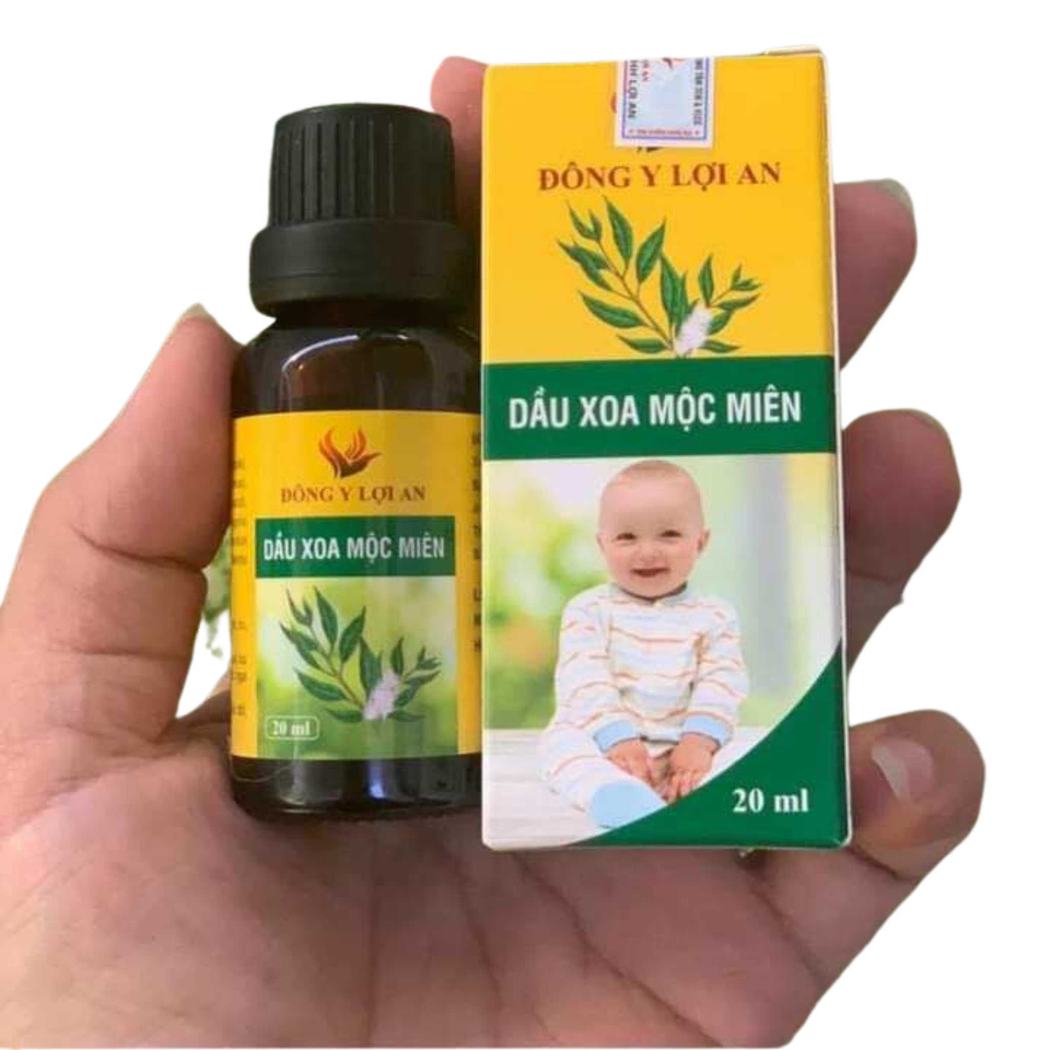 Dầu xoa mộc miên lợi an bôi ho khò khè cho bé