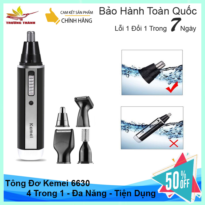 💥 , bảo hành 2 năm💥 bộ dụng cụ đa năng km6630– cắt tóc – cạo râu – tỉa lông mũi – mua 1 được 4 – siêu tiện lợi