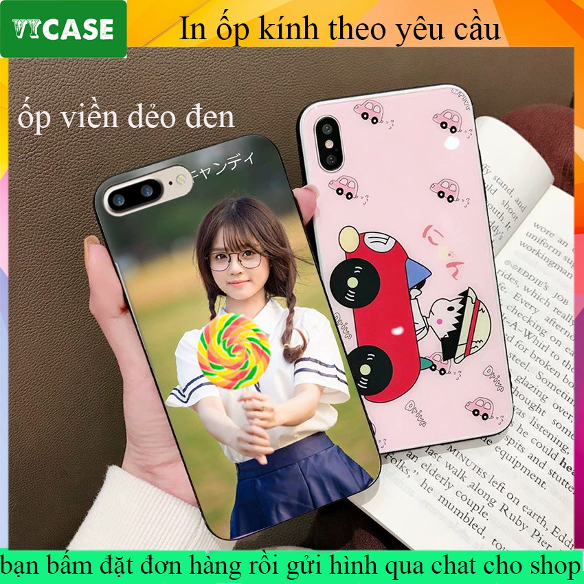 [HCM]Ốp lưng kính cường lực Iphone 7/8 Plus ốp lưng in hình theo yêu cầu ốp lưng mặt kính cường lực in theo yêu cầu ốp lưng mặt kính tráng gương in hình theo yêu cầu ốp lưng in hình tráng gương theo yêu cầu - shopvyvysaigon