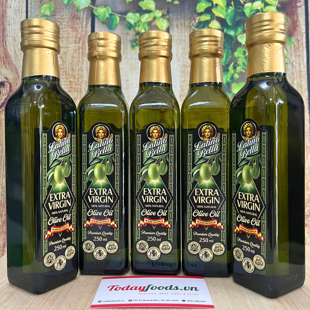 Dầu Oliu Extra Virgin nguyên chất Tây Ban Nha 250ML | Nhập Khẩu Tây Ban Nha Todayfoods