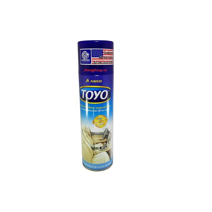 Chai xịt bóng đồ da và gỗ asso toyo 500ml