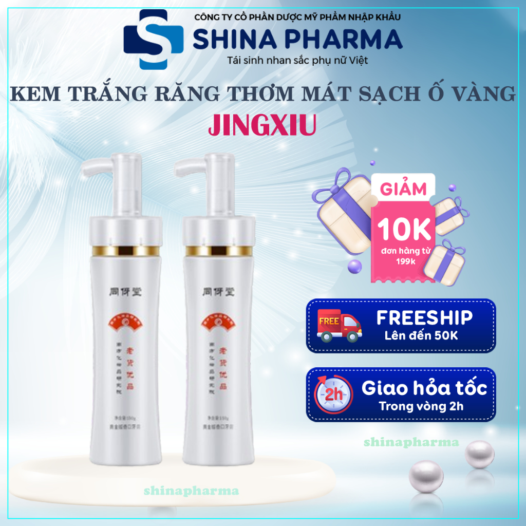 Kem Trắng Răng JINGXIU - Kem Đánh Răng JINGXIU Loại Bỏ Mảng Bám, Ố Vàng, Trắng Sáng, Ngăn Ngừa Sâu Răng, Viêm Lợi