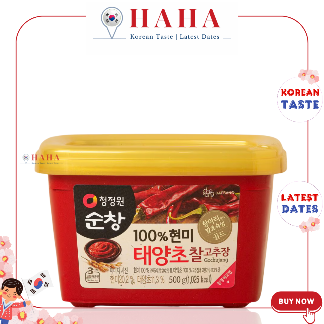 Tương Ớt Hàn Quốc [CJW Sunchang] 청정원 순창 태양초찰고추장 500g | sieuthiHAHA