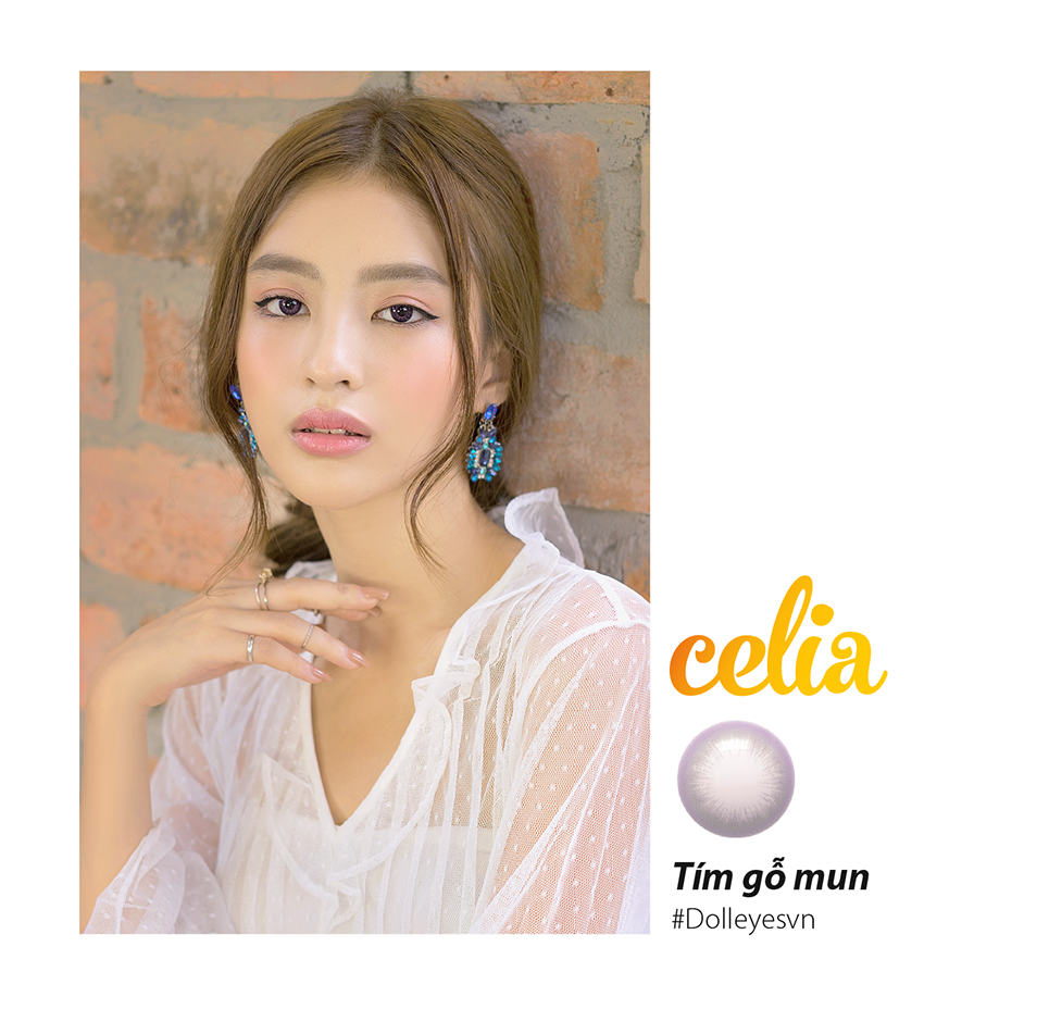 Kính Áp Tròng DOLL EYES Celia Violet Limited Edition 14,2mm (CÓ ĐỘ CẬN CAO)
