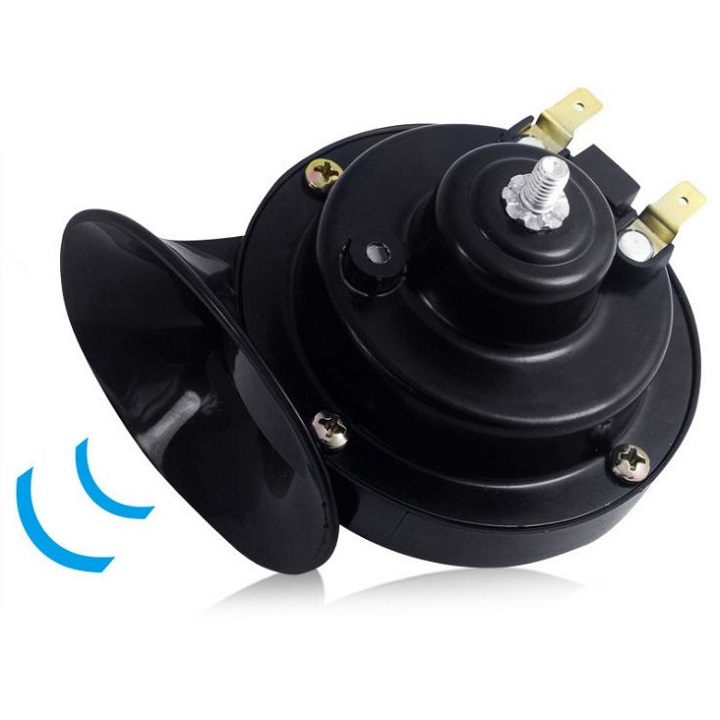 Còi sên 12V 510Hz lắp ô tô xe máy kèm rắc cắm dây