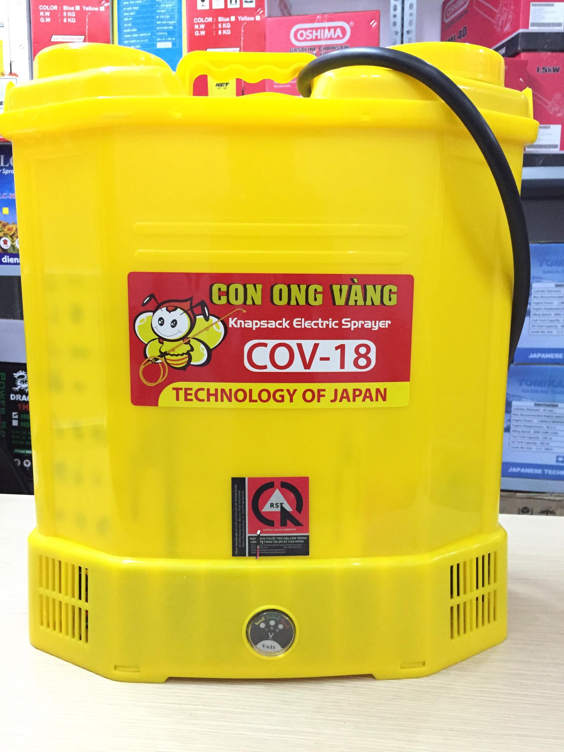 Bình xịt điện 18 lít con ong vàng cov 18 d - bình xịt côn trùng giá rẻ