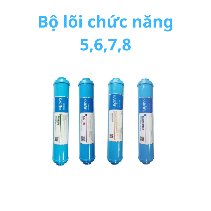 Chính hãng - bộ 4 lõilọc chức năng karofi - lõi chức năng karofi - giá hủy diệt
