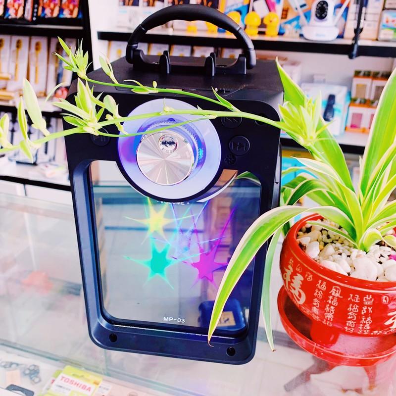 Loa karaoke bluetooth MN03 Mâu mới 2020 siêu hay âm thanh siêu to mặt kính led siêu đẹp kèm 1 romot điều khiển từ xa