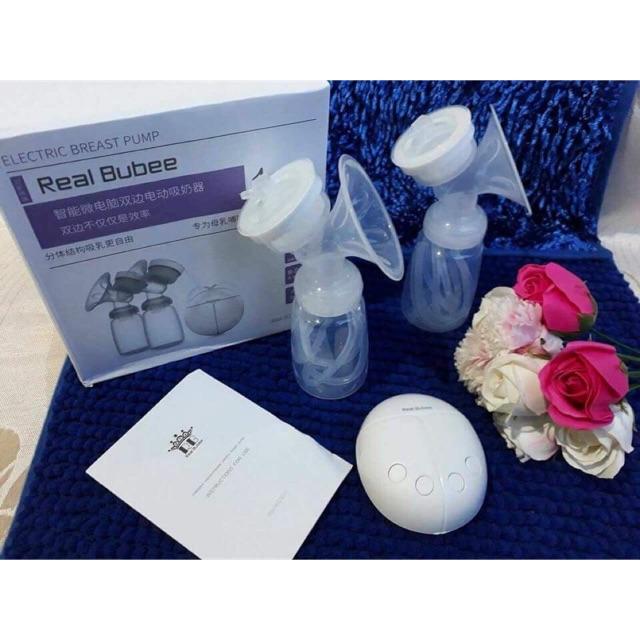 [HCM]Máy hút sữa điện đôi Real Bubee ( có chế độ massage kích sữa)