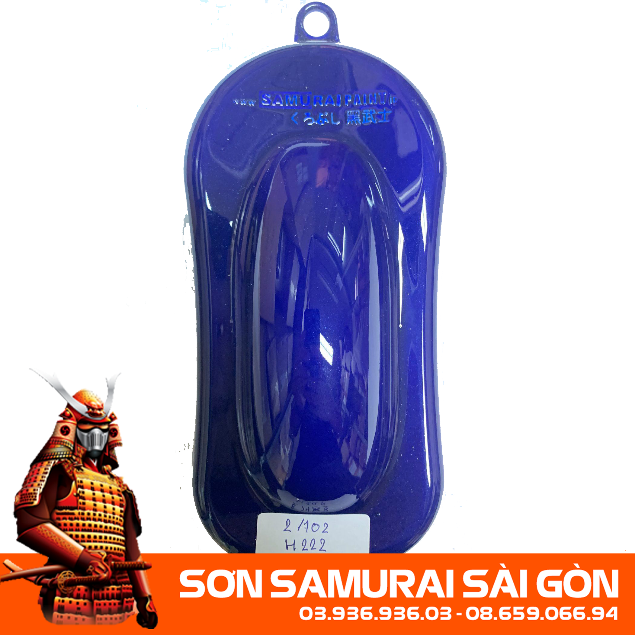 Sơn samurai h222* màu xanh da trời chính hãng - sơn phun xe máy kurobushi/ samurai sài gòn
