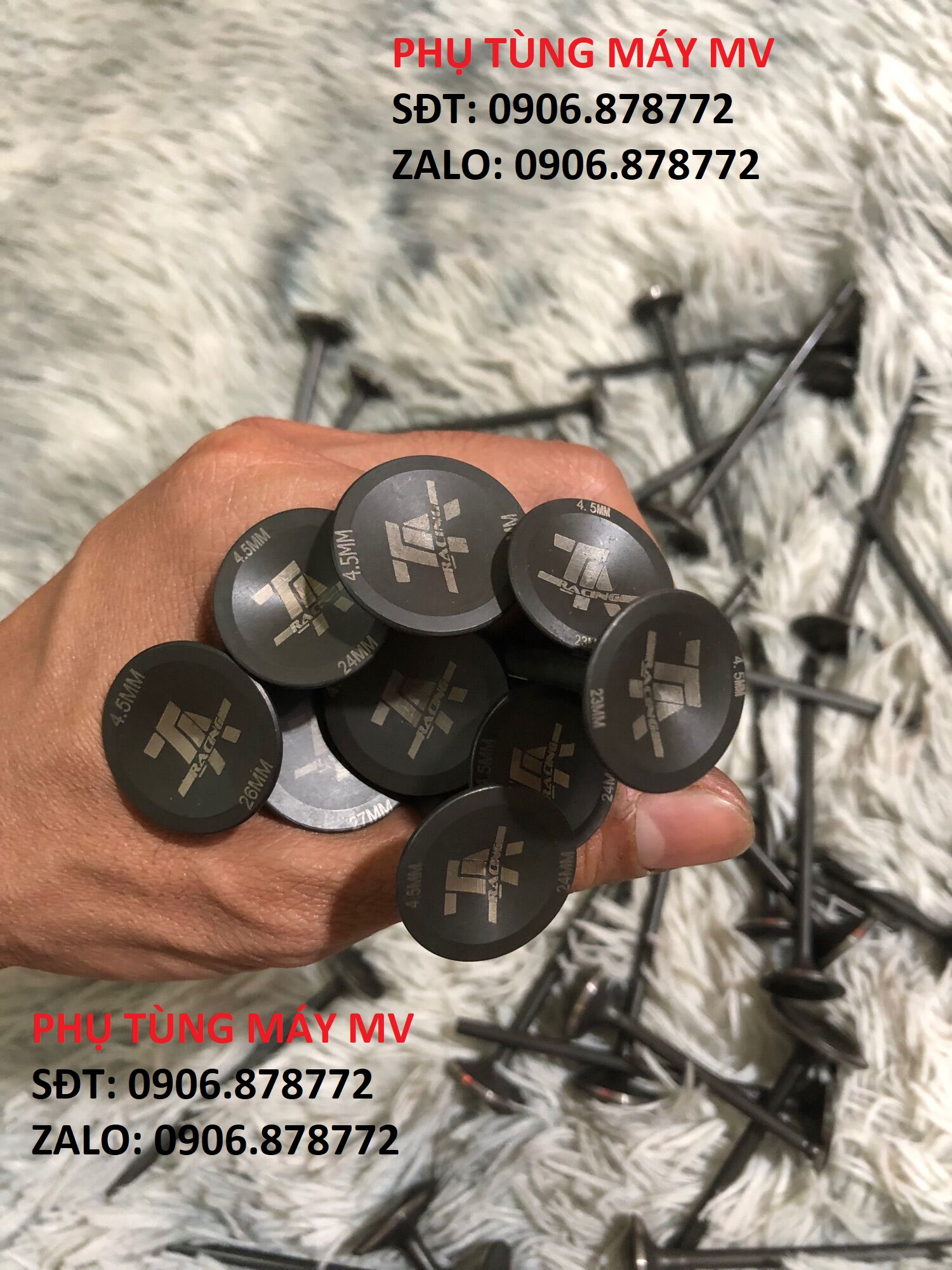 Xupap ta siêu cứng size 4.5li cho xe ex/winner/raider. loại chưa chích móng