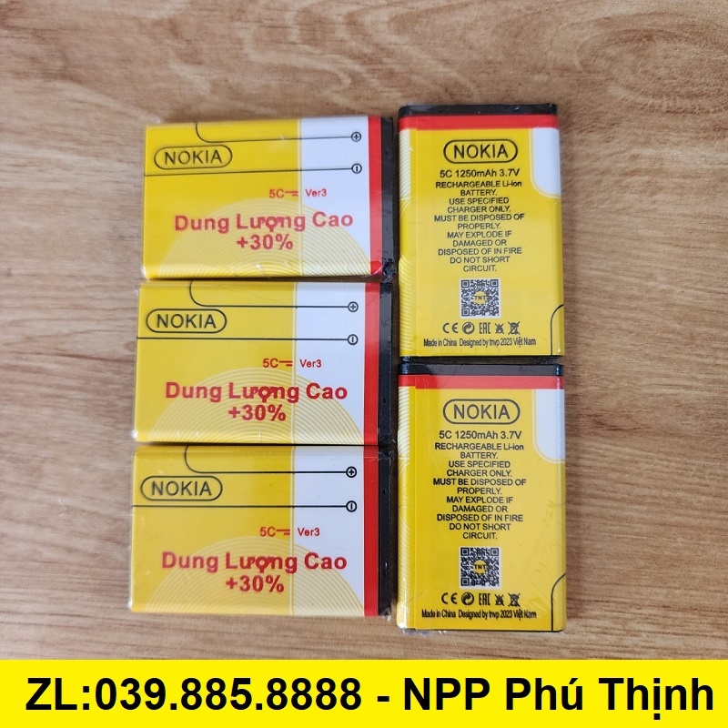 Pin nokia bl 4c, bl 5c - pin 2ic xịn chống phù cho nokia