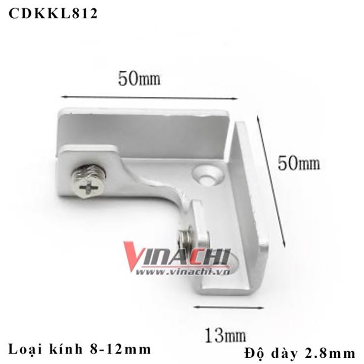 Chân đế kẹp kính nhôm - L - Bộ 2 cái