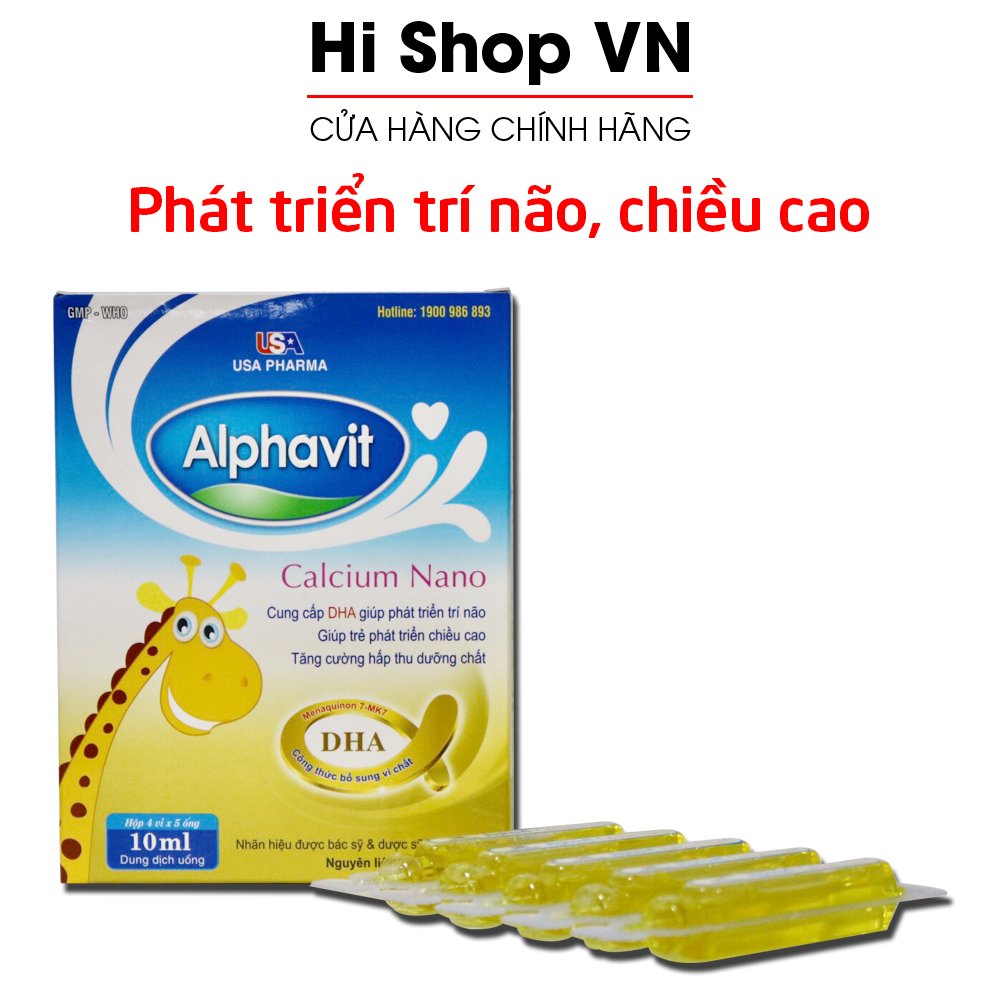 Siro Alphavit Calcium Nano bổ sung canxi, vitamin D3