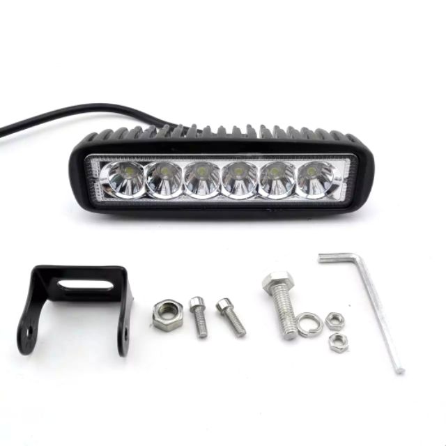 Đèn led trợ sáng c6 dài loại 1.sáng gom 18w