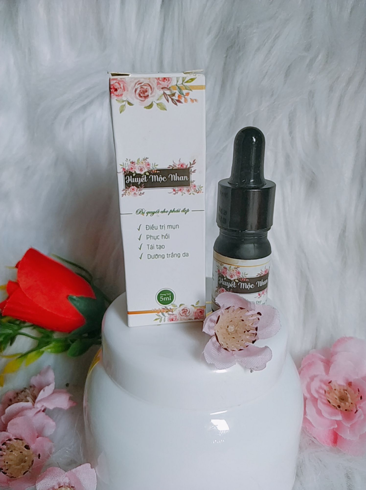 Serum mụn Huyết Mộc Nhan [Cam kết hàng chuẩn]