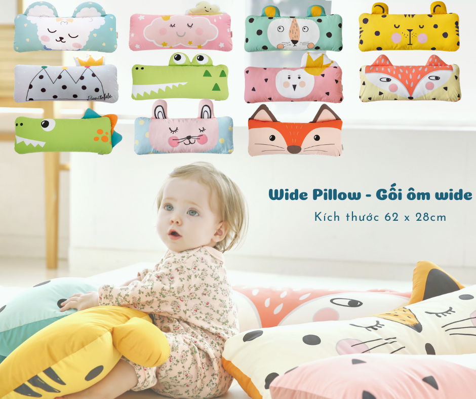 Vỏ gối ôm Wide Zoozoo cho bé