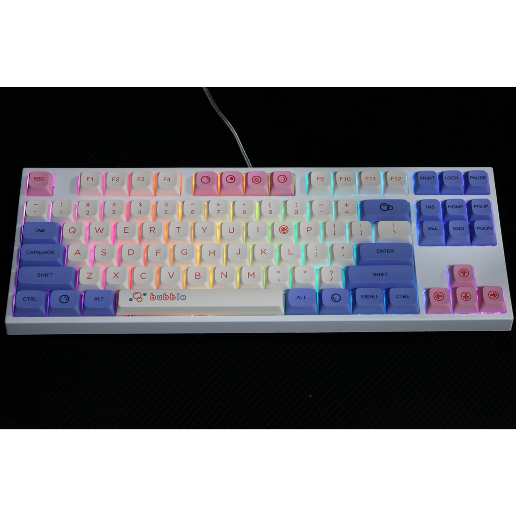 Keycap PBT XDA Plastic, Bubble nút bàn phím cơ phù hợp nhiều layout bàn phím cơ bản