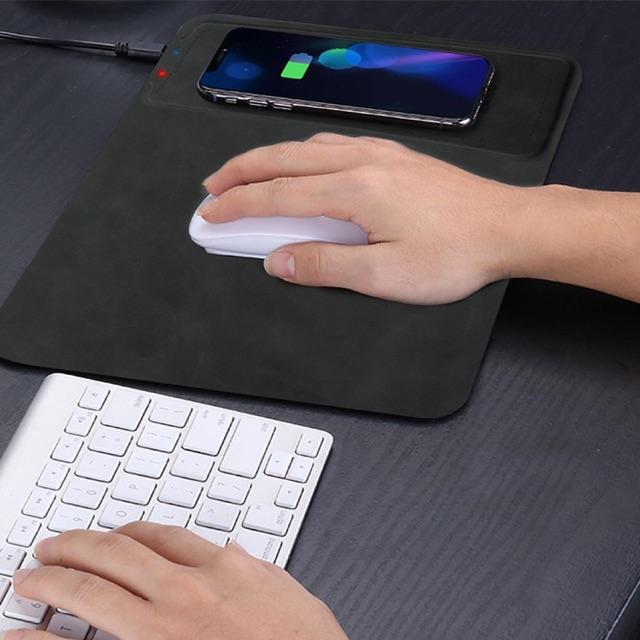 Lót Chuột Kiêm Sạc Không Dây