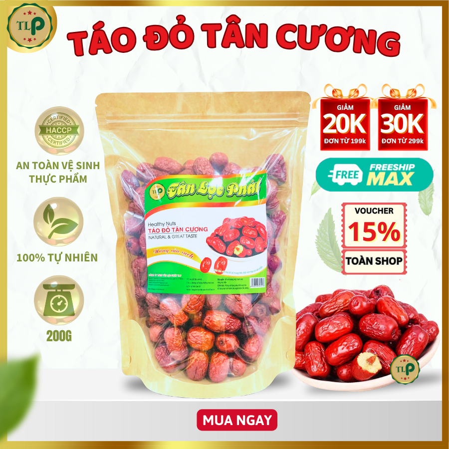 Táo đỏ tân cương tân lộc phát - bịch 200g