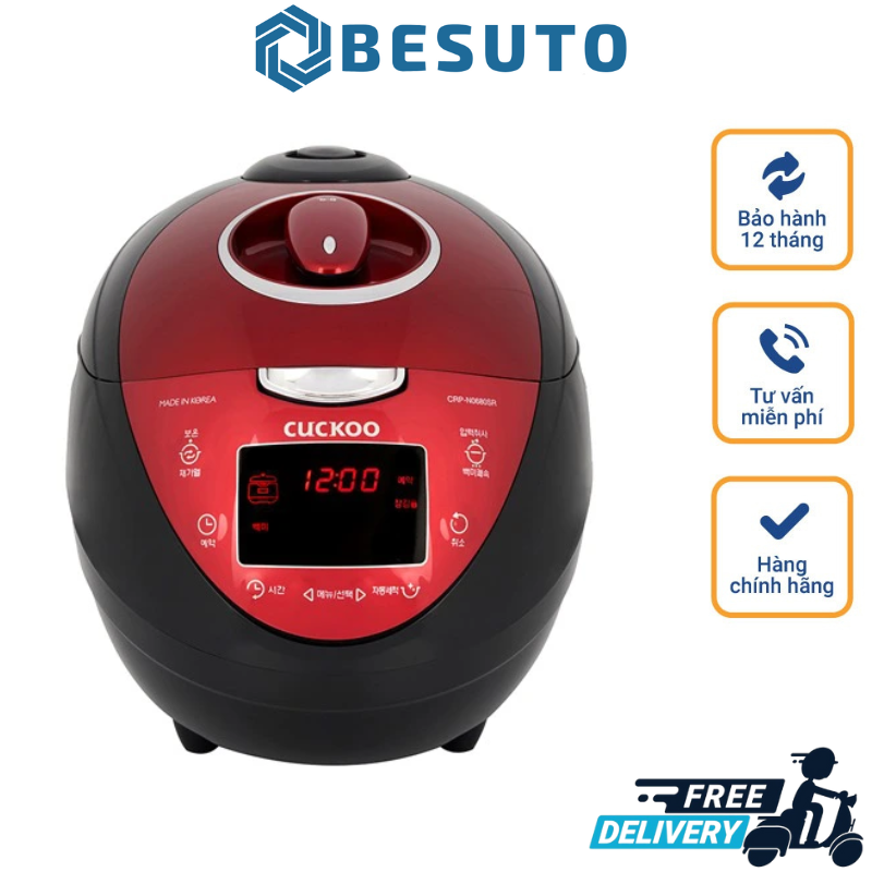 Cuckoo CRP-N0680SR Electronic Rice Cooker, 1.08L Rice Cooker, 1090W Capacity, Domestic Welding, 12 Month Warranty