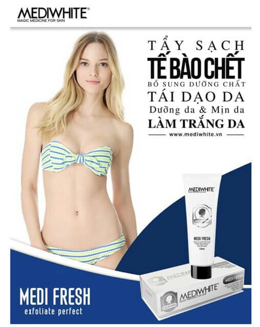 [HCM]Kem Medi White Fresh Tẩy Tế Bào Chết Mặt Và Toàn Thân