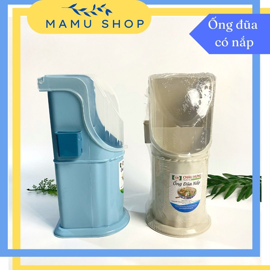 Ống đựng đũa muỗng hộp đựng đũa muỗng có nắp đậy Châu Hưng Mamu shop M164