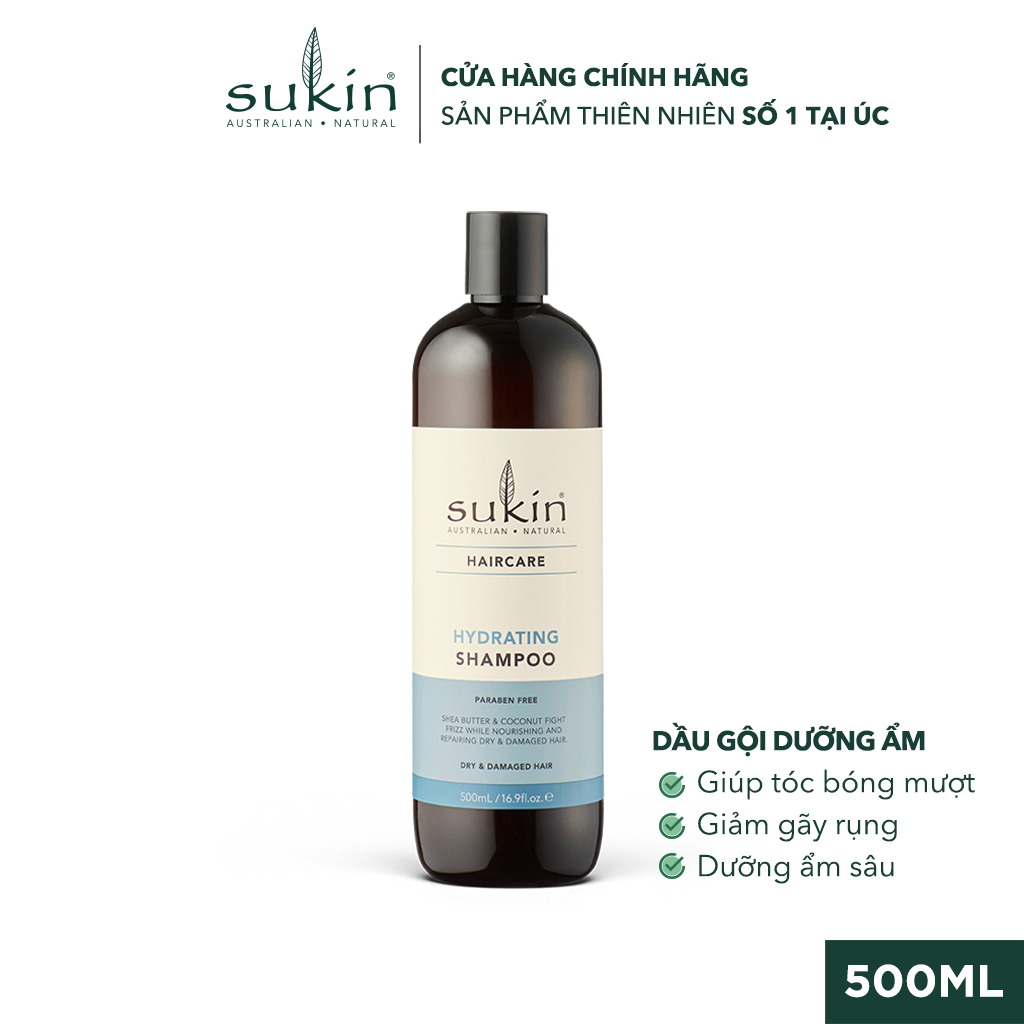 Dầu Gội Dưỡng Ẩm Cho Tóc Sukin Haircare Hydrating Shampoo 500ml