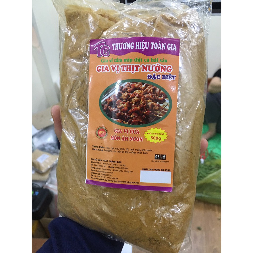 Gia Vị Ướp Thịt Nướng (Gói 500g)