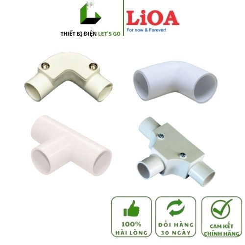 Cút chữ l, t không nắp che và có nắp che phi 16,20,25,32 lioa