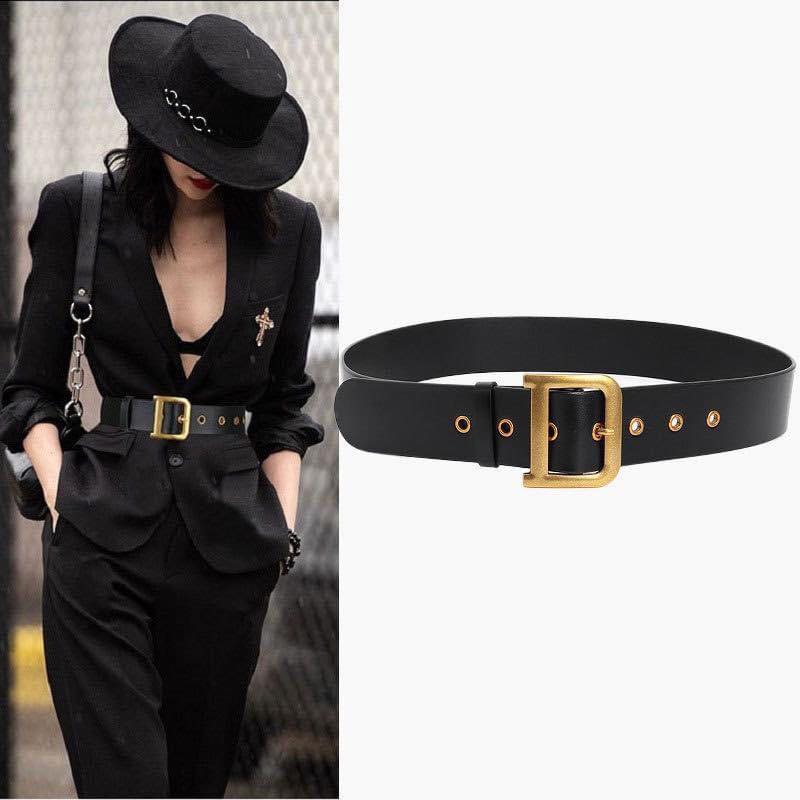 Đai váy dễ phối đồ đầm 5cm Chữ D đồng