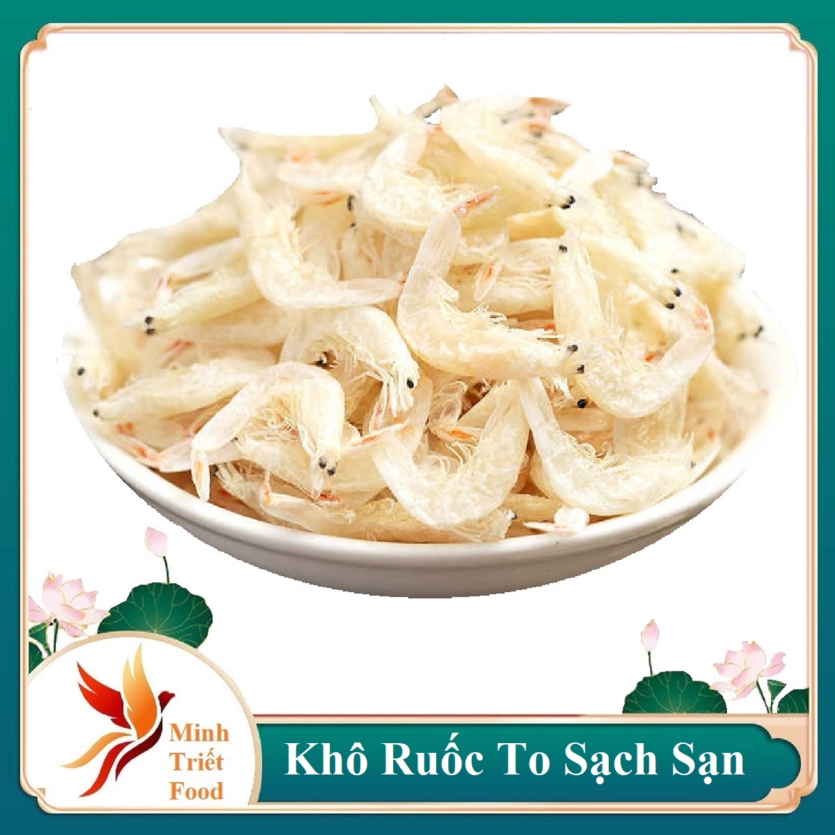 Tép khô loại ngon xuất khẩuruốc sạch ngon giàu canxi và sắt đặc sản minh triết cà mau
