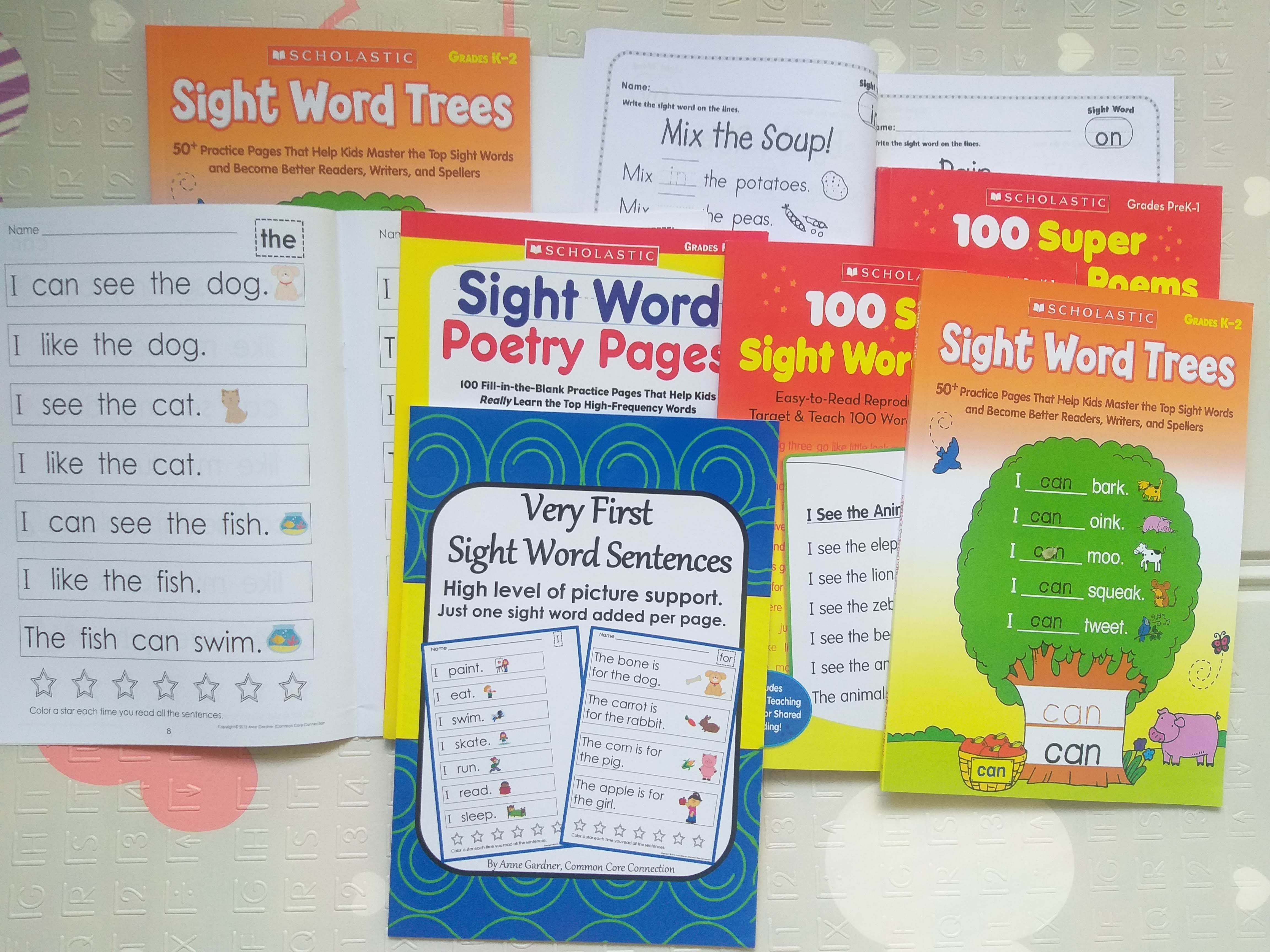 Bộ sách luyện tiếng anh cho trẻ- sight word 4 cuốn kèm file nghe