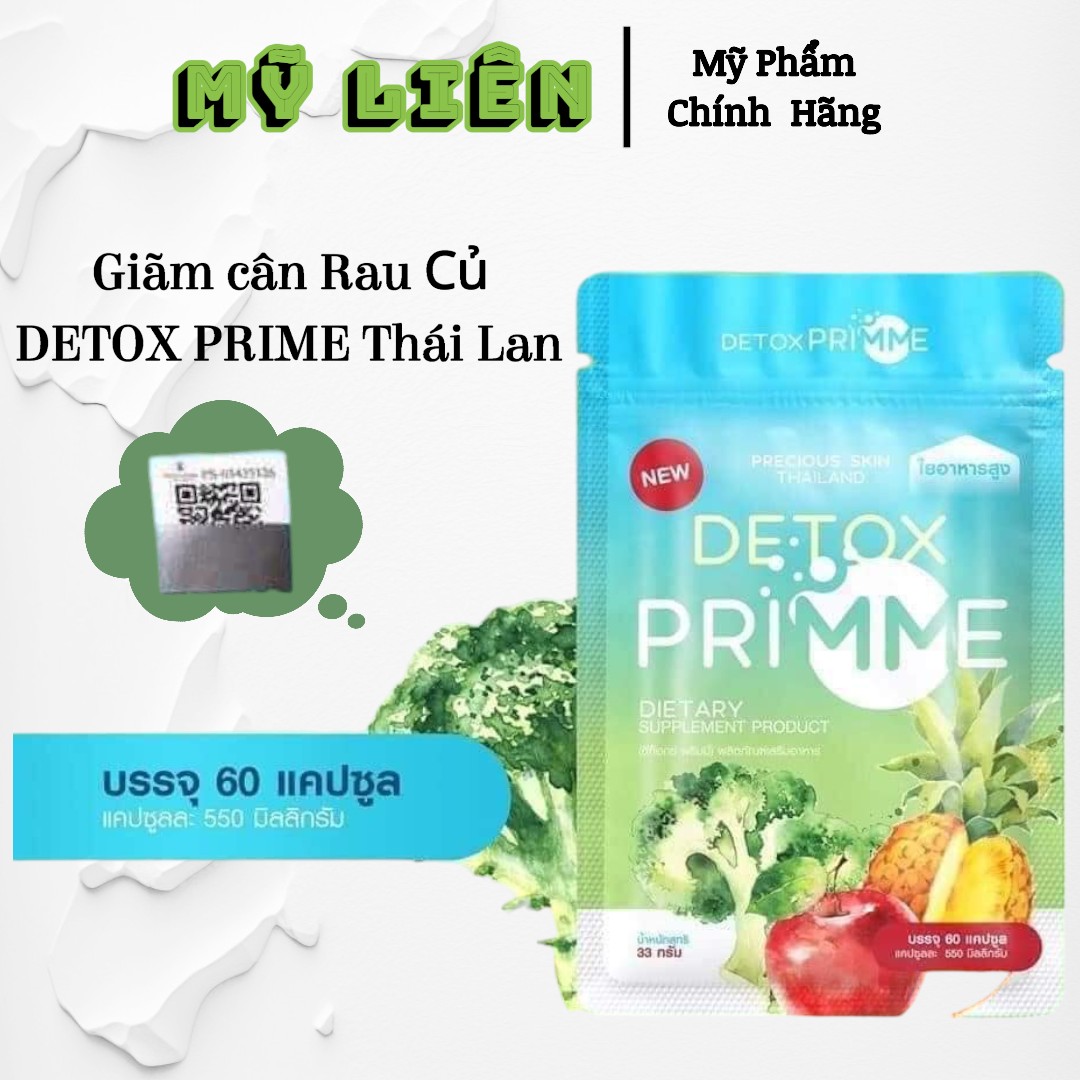 DETOX DTX PRIME - GIẢM CÂN RAU CỦ QUẢ  THÁI LAN