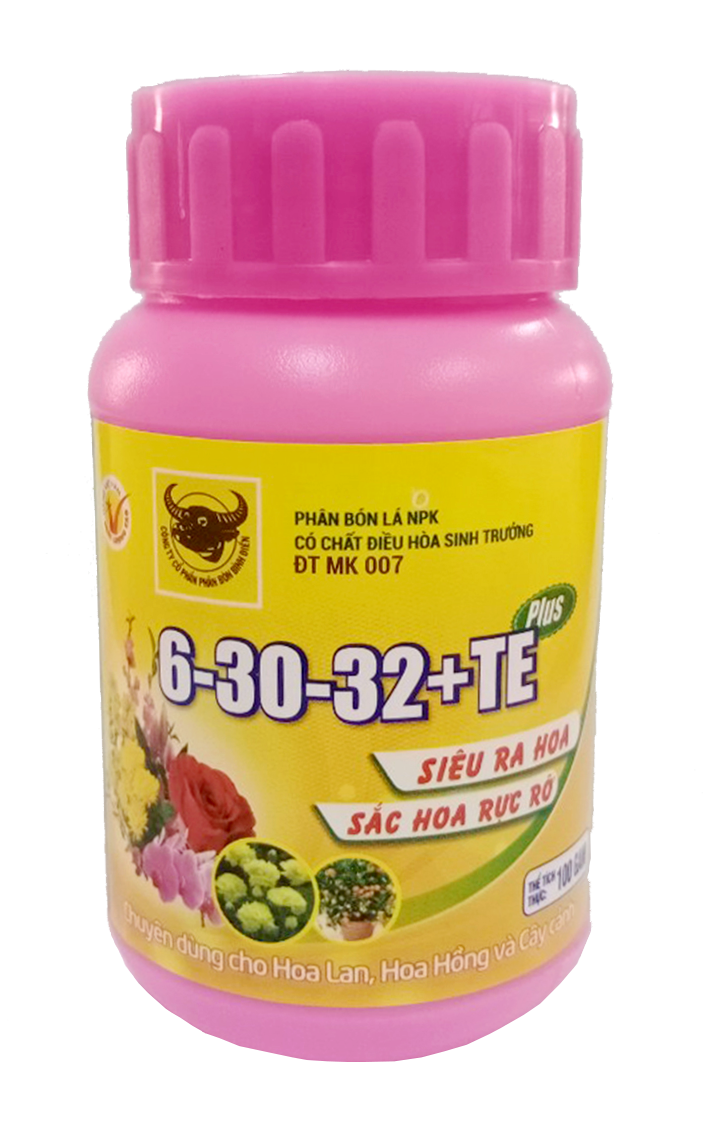Phân bón lá đầu trâu MK 6-30-32+TE Plus chuyên cho Lan và hoa kiểng giúp ra nhiều hoa rực rỡ và lâu tàn | Vạn Tín Store