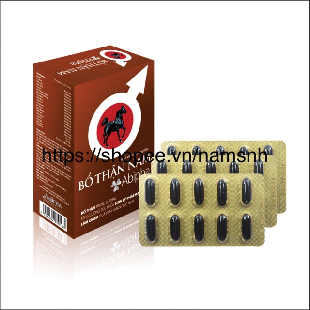 Bổ Thận Nam Abipha – Giúp bổ thận tráng dương, ngừa mãn dục sớm, tiểu đêm nhiều, đau lưng mỏi gối