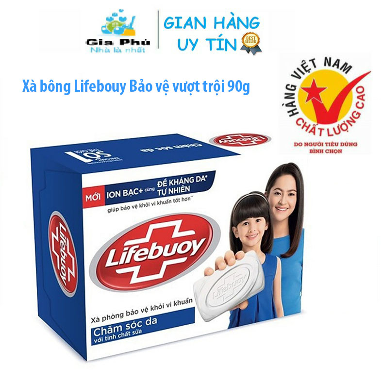 [HCM]Xà bông cục Lifebuoy 90g bảo vệ vượt trội Đỏ/Xanh dương