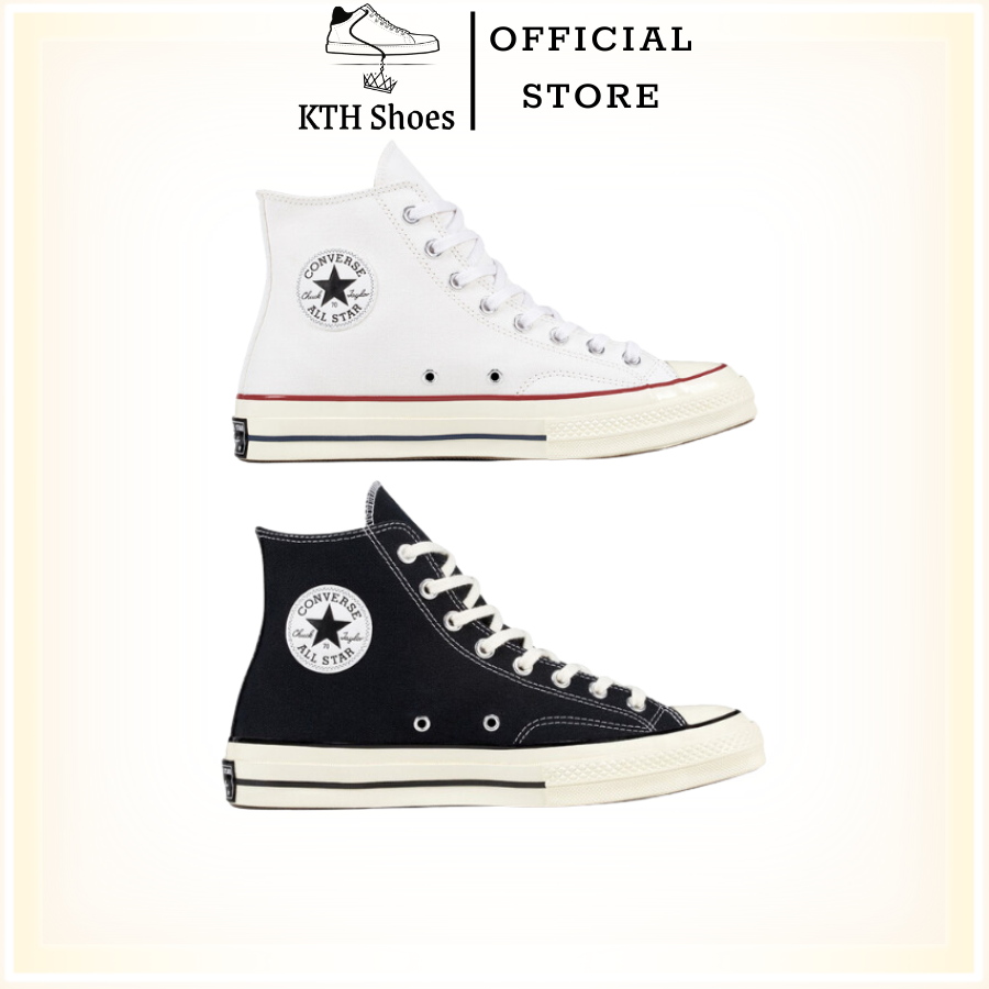 Giày Converse Chuck 1970s High White, Black - Giày Thể Thao Nam Nữ CV 1970s Cổ Cao 2 Màu Trắng, Đen 